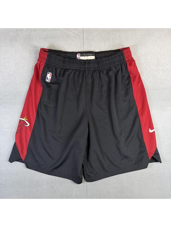 Nike Other - Nike NBA Authentics Miami Heat Engineered Basketball Shorts Mens 2XL Black